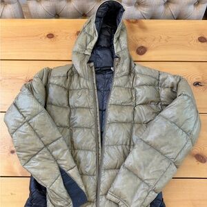 Men's Khaki Puffer Jacket
